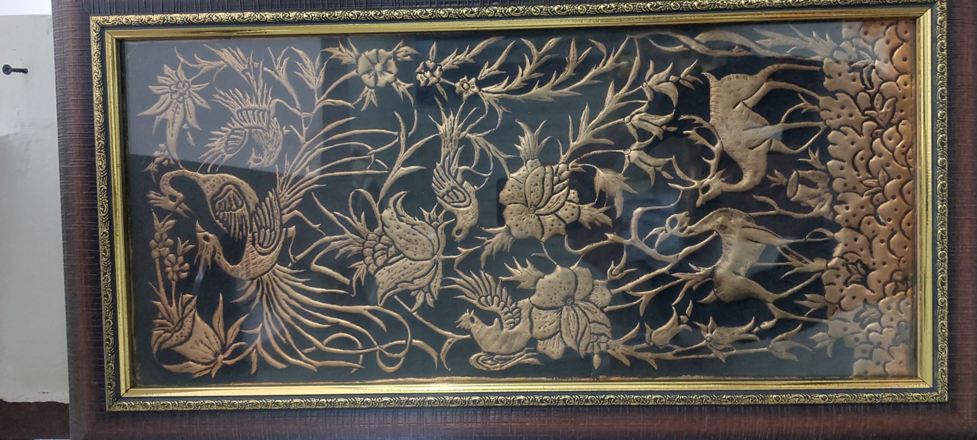 تابلو قلمزنی مسی کار دست